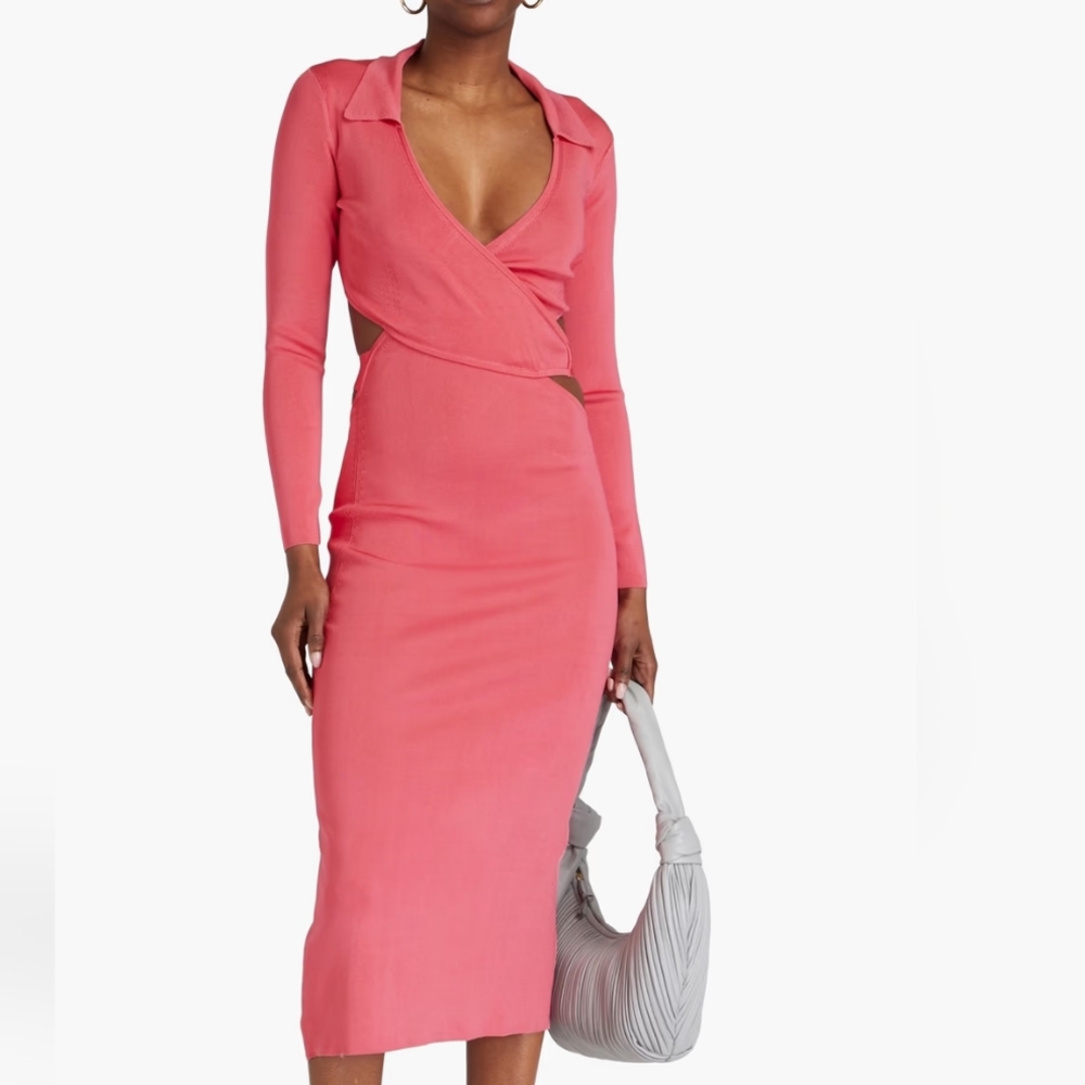 Cult Gaia Christina Knit MIDI Dress NWTs